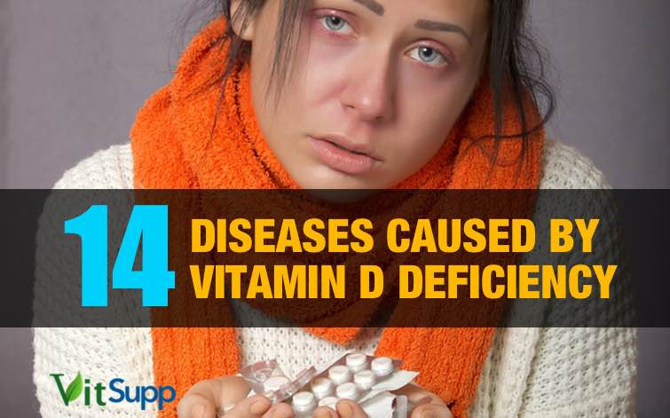 14 diseases caused by VITAMIN D deificiency