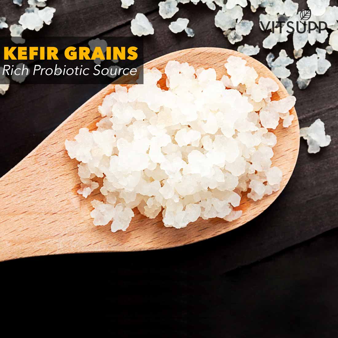 Kefir grains Rich Probiotic Source