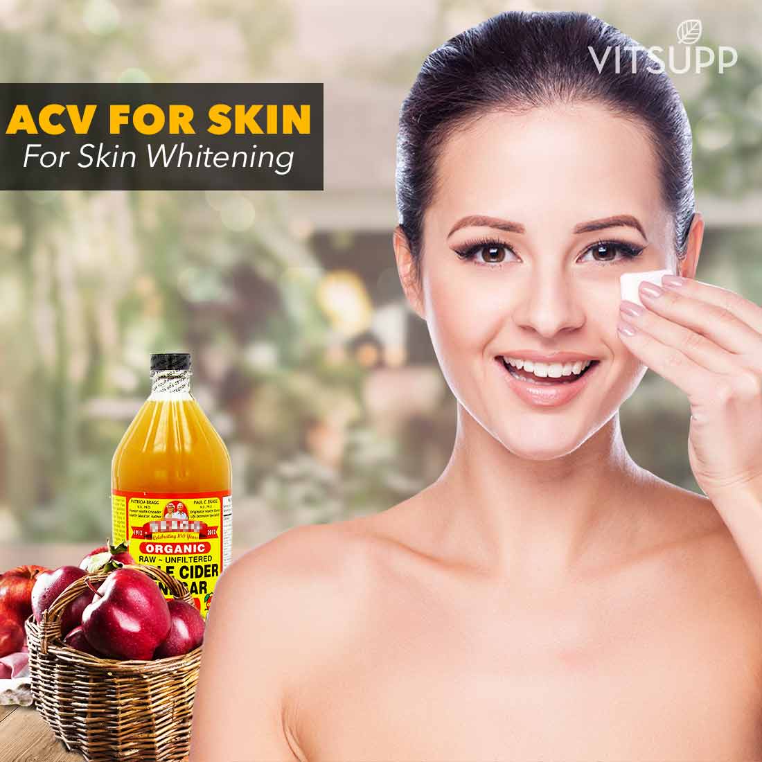 apple cider vinegar for skin whitening review