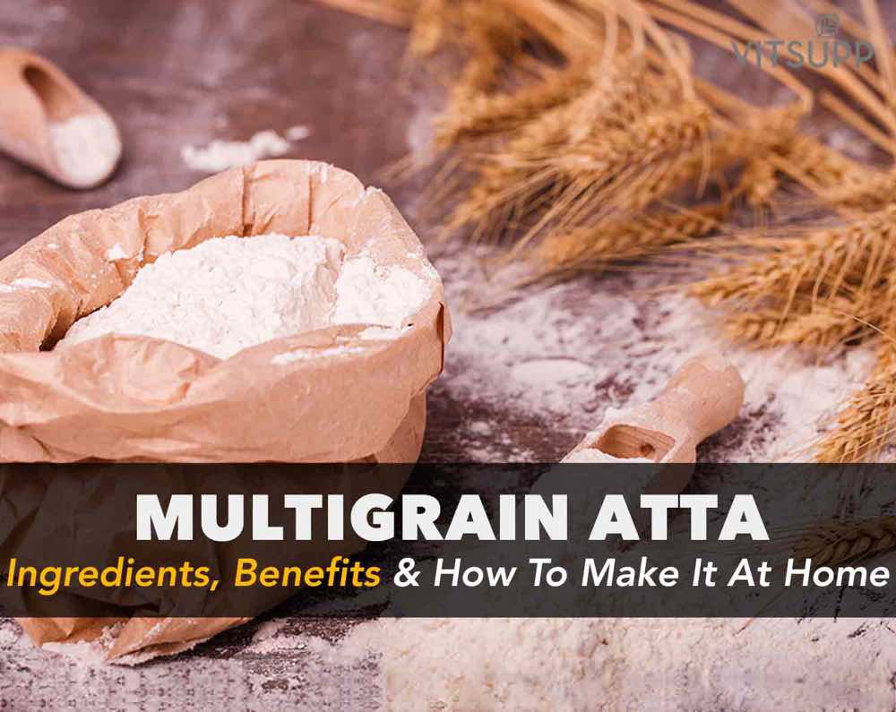 how to make multigrain atta at home in hindi