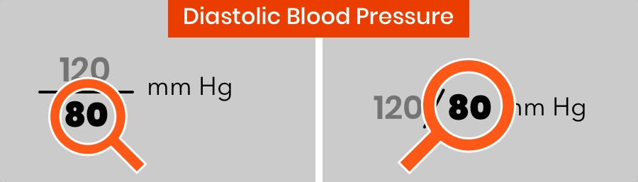 diastolic pressure (lower number)