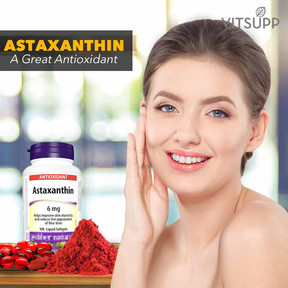 organic astaxanthin antioxidant benefits