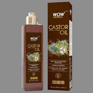 WOW Pure Castor Oil - Cold Pressed (200 ml)