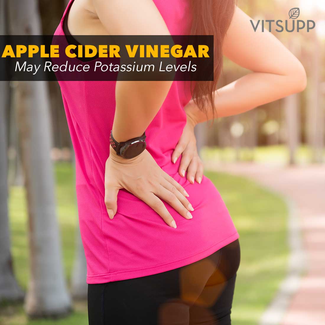 side effect of apple cider vinegar on body due to low potassium