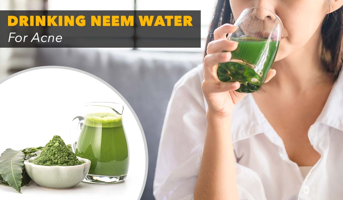 drinking neem water for pimple