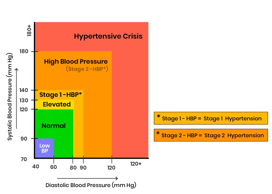 blood pressure visual chart