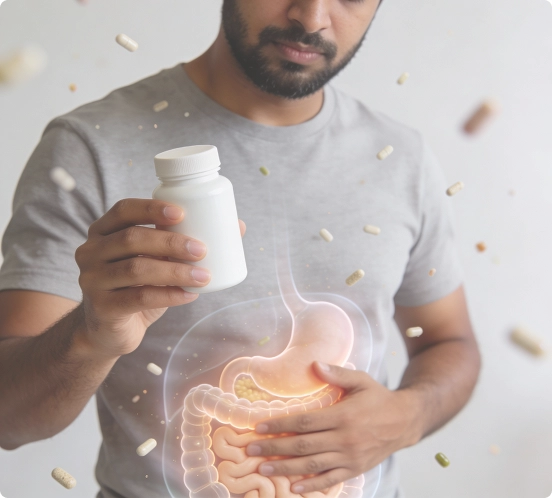 Vegan magnesium bisglycinate supplement for digestion