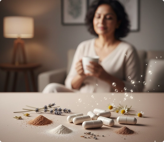 Vegan magnesium bisglycinate supplement for stress relief