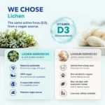 Comparison of vegan lichen-derived vitamin D3 and lanolin-derived vitamin D3