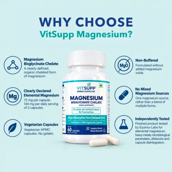 Why Choose VitSupp Magnesium Bisglycinate Chelate