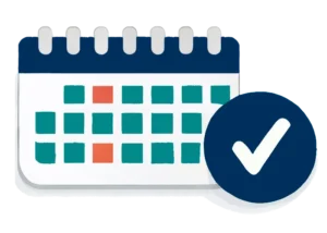 daily supplement schedule calendar icon