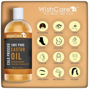 WishCare Premium Cold Pressed Castor Oil