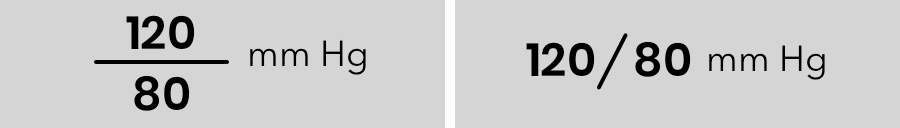 120/80 mm Hg