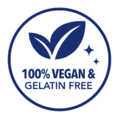 100 percent vegan Vitsupp supplement trust badge icon