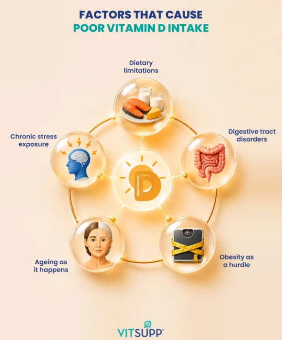 Factors that cause poor Vitamin D Intake