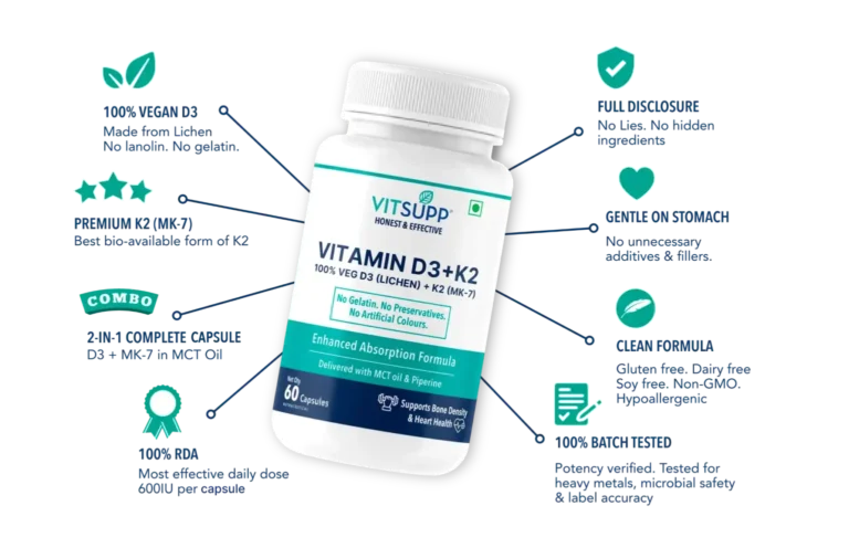 Benefits of Taking VitSupp Vitamin D3+ K2 Daily