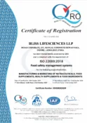 FSMS ISO 22000_2018 - Bliss Lifesciences LLP