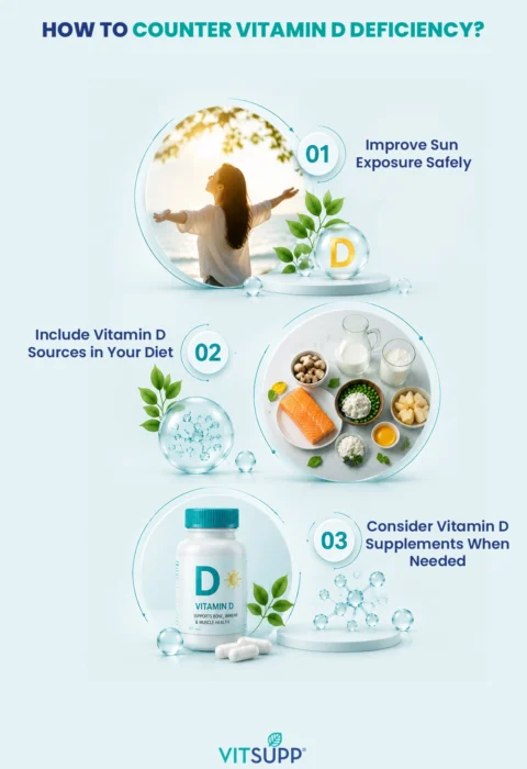 ways to counter vitamin D deficiency