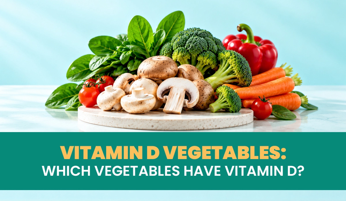 Fresh vegetables illustrating which vegetables contain vitamin D